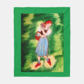 WIZARD VAN OZ DOROTHY EN HAAR SHOT FLEECE DEKEN (Voorkant)