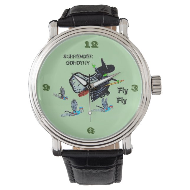 WIZARD VAN OZ FLYING WITCH HORLOGE (Voorkant)