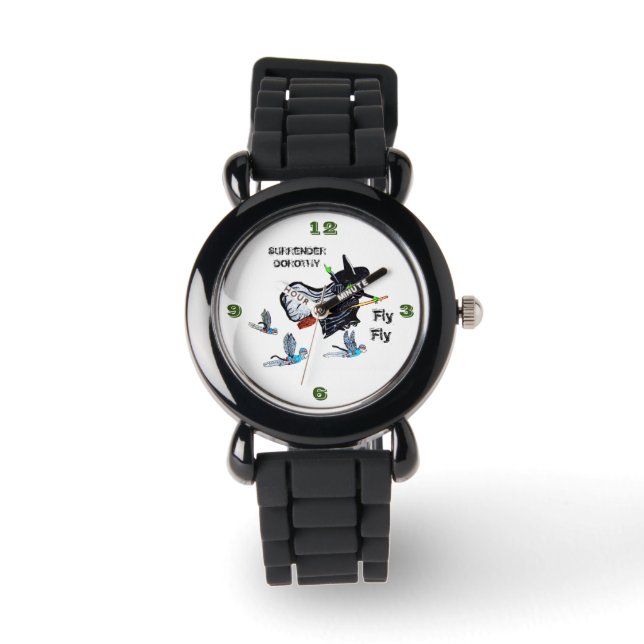 WIZARD VAN OZ FLYING WITCH HORLOGE (Voorkant)
