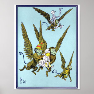  wizard van Oz-illustratie Poster