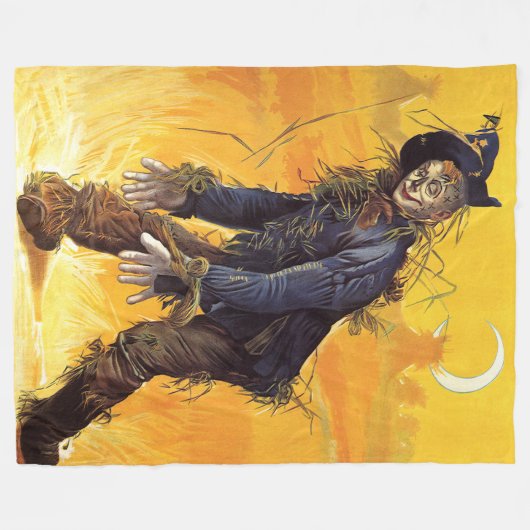  wizard van Oz Scarecrow Fleece Deken (Voorkant (Horizontaal))