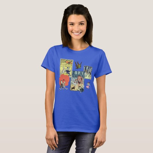 wizard van Oz, tekenaars en scènes T-shirt (Voorkant volledig)