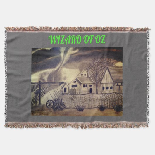 WIZARD VAN OZ TWISTER DOOR BLANKET DEKEN (Voorkant)