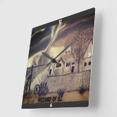 WIZARD VAN OZ-TWISTER VIERKANTE KLOK (Hoek)