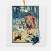  wizard voor Oz-tekens, Gele Brick Road Keramisch Ornament (Voorkant)