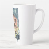  wizard voor Oz-tekens, Gele Brick Road Latte Mok (Rechts)