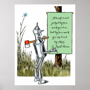 wizard voor Oz, Tinman Reading Sign Poster