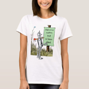 wizard voor Oz, Tinman Reading Sign T-shirt