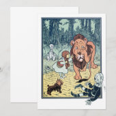  wizard voor Oz Yellow Brick Road Invitation Kaart (Voorkant / Achterkant)