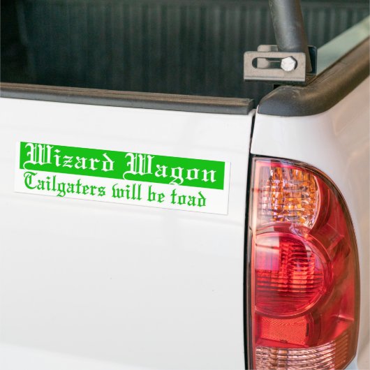 Wizard wagen bumpersticker (Op Truck)