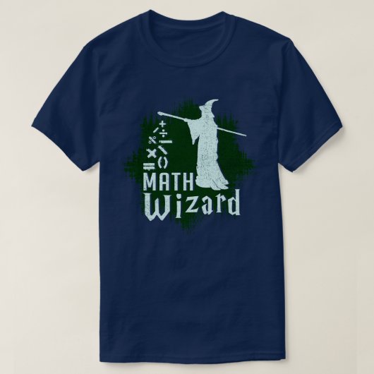 Wizard wiskunde t-shirt (Design voorkant)