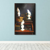 Wizards-bibliotheek Canvas Afdruk (Insitu (Houten vloer))