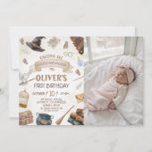 Wizards Birthday Photo Invitation (Devant)