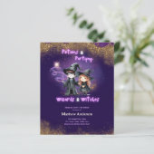 Wizards en heksen zoon's dochters verjaardag magie (Staand voorkant)