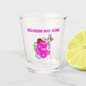 Wizards en wijn shot glas (Voorkant)