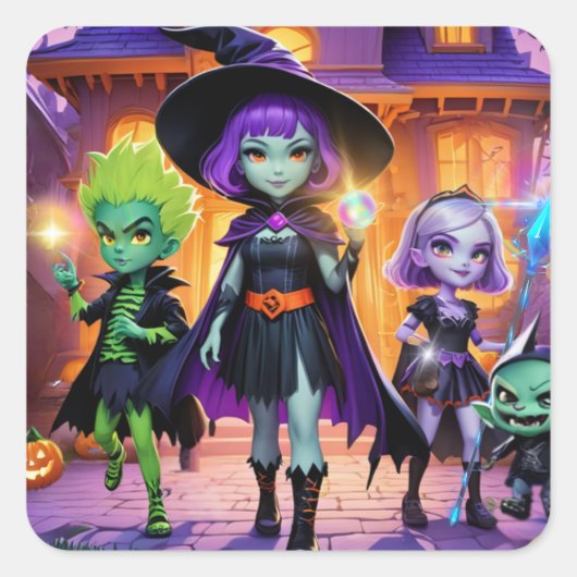 Wizards, Ghouls, and Spooky Sticker (Devant)