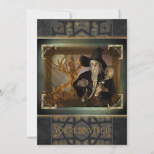 Wizards grote uitnodiging (Voorkant)