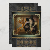 Wizards grote uitnodiging (Voorkant / Achterkant)