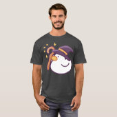 Wizarduck Grappige Halloween retro T-shirt (Voorkant volledig)