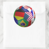 WK Futbol Voetbal Sticker (Tas)