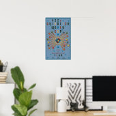 WK Quidditch™ Blauwe Poster (Thuiskantoor)