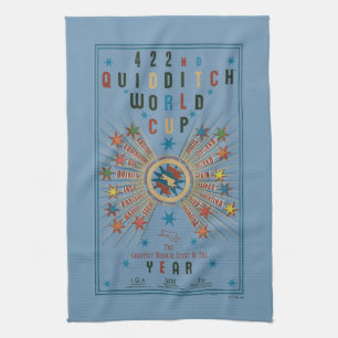WK Quidditch™ Blauwe Poster Theedoek