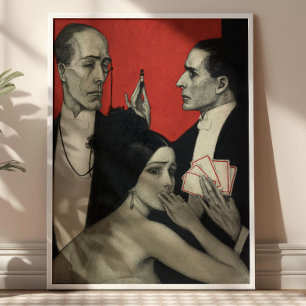 Wladyslaw Theodor Benda années 1920 Art Déco Vinta