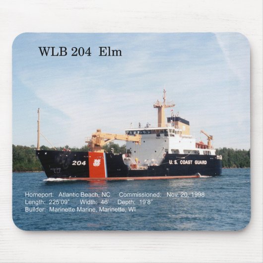 WLB 204 Elm mousepad Muismat (Voorkant)