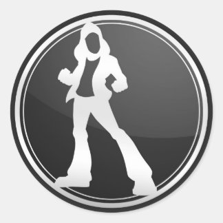 WLHQ Logo-Stickers Ronde Sticker