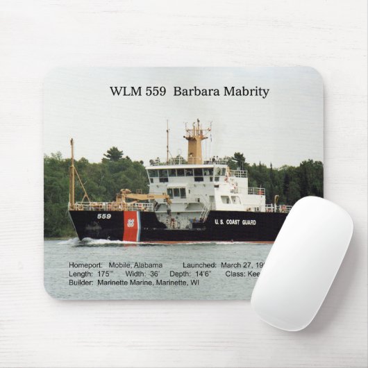 WLM 559 Barbara Mabrity mousepad Muismat (Met muis)