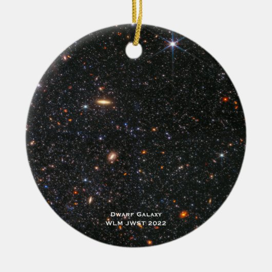 WLM James Webb Ruimtetelescoop Hi-Res Kerstmis Keramisch Ornament (Voorkant)