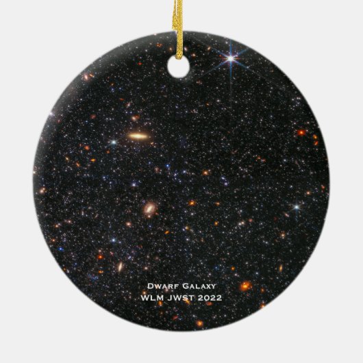 WLM James Webb Ruimtetelescoop Hi-Res Kerstmis Keramisch Ornament (Achterkant)