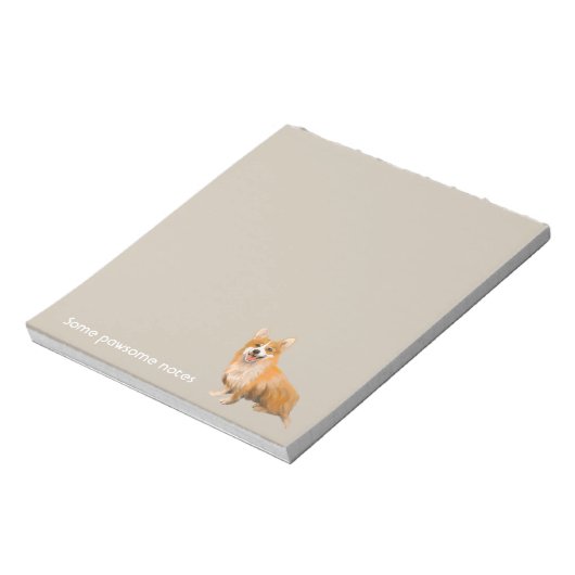 wlsh corgi pawsome merkt op notitieblok (Gedraaid)