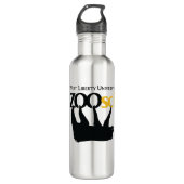 WLU Zoo Science Bouteille en acier inoxydable (Devant)