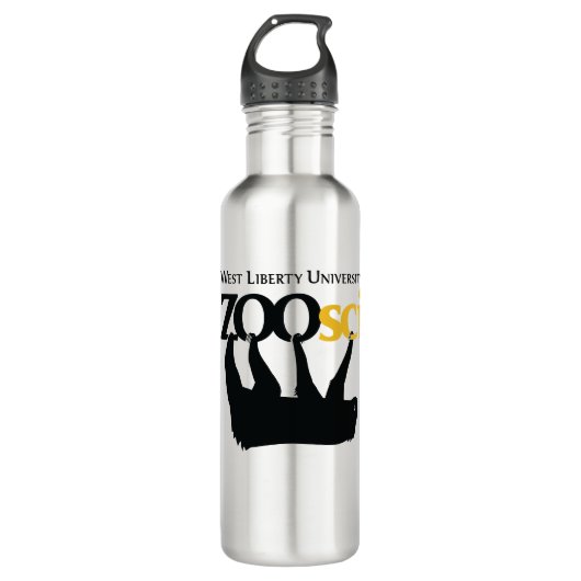 WLU Zoo Science Bouteille en acier inoxydable (Devant)