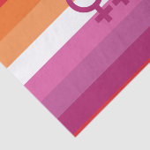 WLW Lesbian Pride Flag Tissuepapier (Detail)
