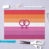 WLW Lesbian Pride Flag Tissuepapier (Craft)