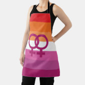 WLW Lesbische Pride Vlag Schort (Insitu)