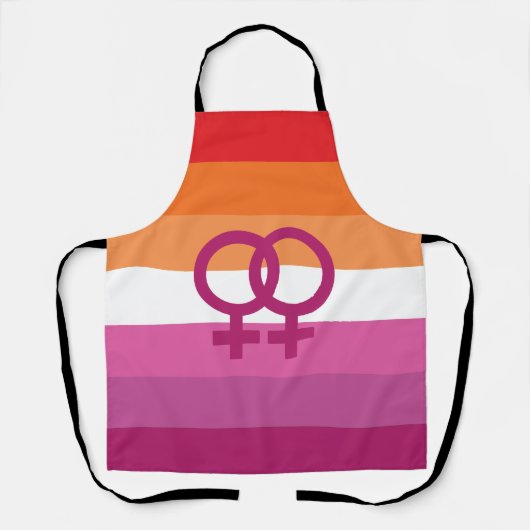 WLW Lesbische Pride Vlag Schort (Voorkant)