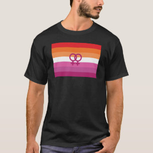 WLW Lesbische Pride-vlag (Zonsondergang) T-shirt
