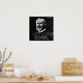 Wm James "Value of Life"-Poster van Rick London Poster (Keuken)