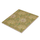 Wm Morris Classic Windrush Design Gold Multi Tile Tegeltje (Zijkant)
