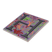 Wm Morris Lettre d'ordre "H" Carreaux de céramique (Côté)