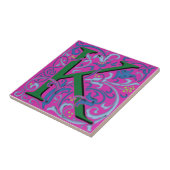 Wm Morris Lettre d'ordre "K" Carreaux de céramique (Côté)