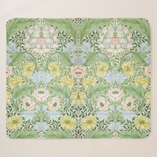 Wm Morris Myrtle Florale Art Nouveau Helder Sherpa Deken