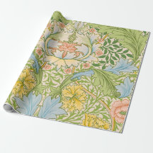 Wm Morris Myrtle Florale Art Nouveau Pastel