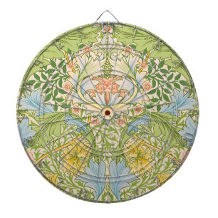 Wm Morris Myrtle Florale Art Nouveau Pastel Dartbord