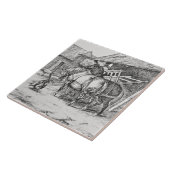 Wm Wise Minton Farm Animals Horses Tile Repro Tegeltje (Zijkant)