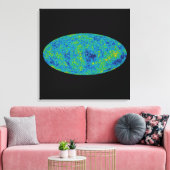 WMAP Microgolf Anisotropie Probe Universum Kaart Canvas Afdruk (Insitu (Woonkamer))