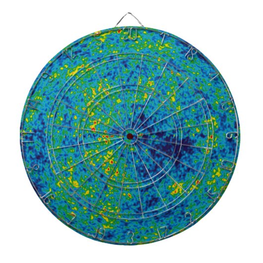 WMAP Microgolf Anisotropie Probe Universum Kaart Dartbord (Voorkant)